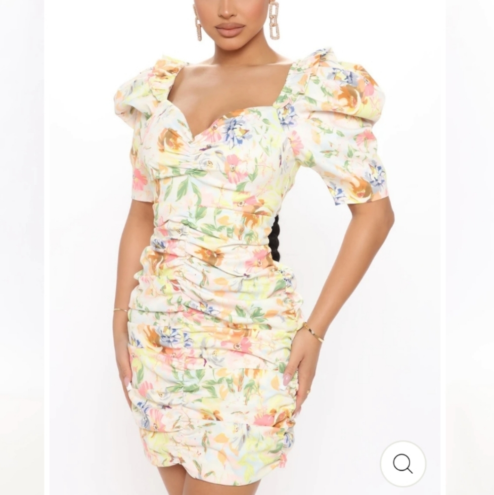 Floral mini dress
